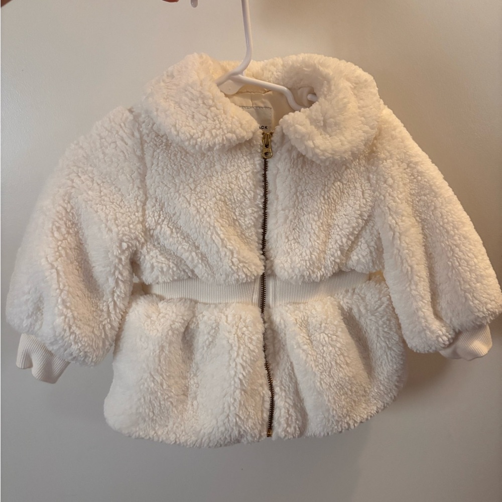 Janie and Jack shearling plush/puffer jacket 6-12 months